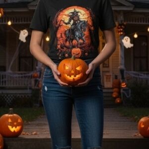 Halloween Dark Rider Graphic Tshirt